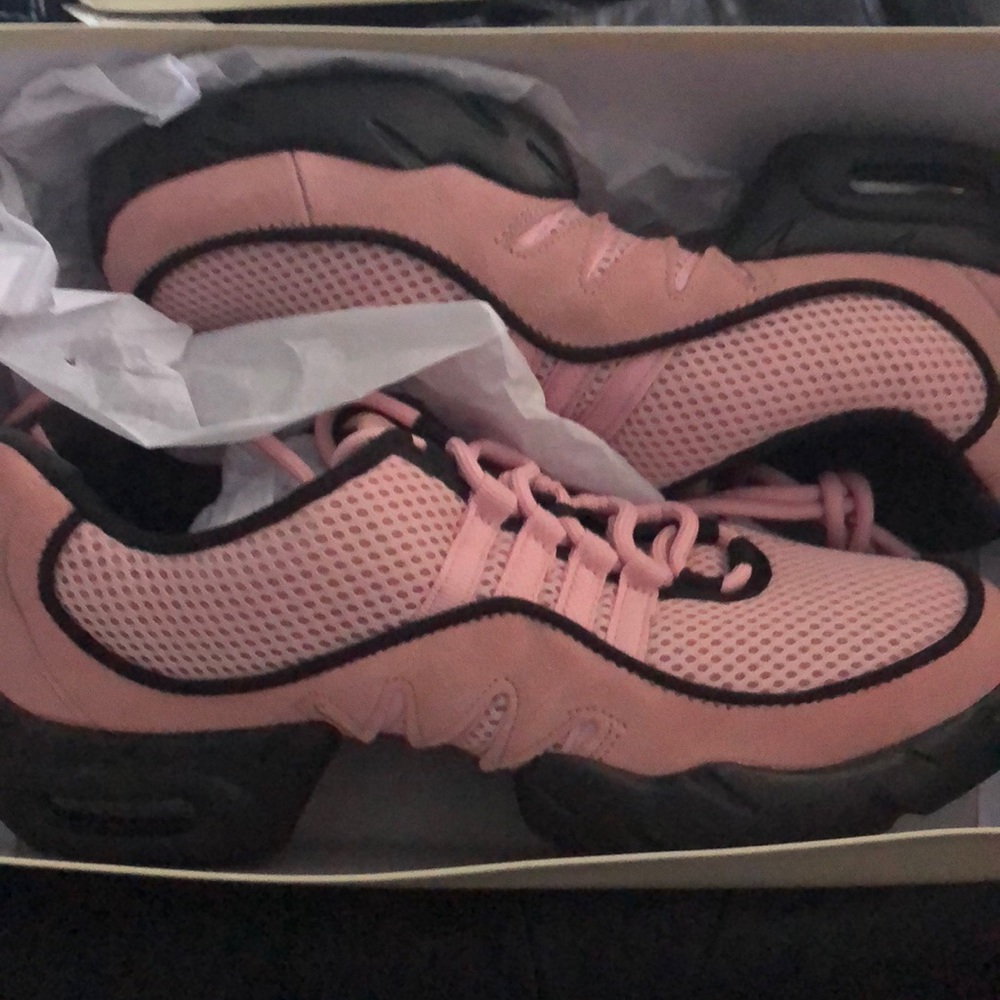Pink Bloch dance shoes size 10.5, run very small.